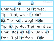 Apprendre à lire avec Unik et Tipi - Histoire  à lire 1 avec le son ou : Unik est fou - Méthode de lecture syllabique et visuelle Alvea.com