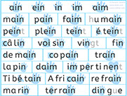 Apprendre à lire le son ain ein in im aim - Lecture visuelle avec Unik et Tipi - L'image du son ain ein in im aim - Lire des mots avec le son ai