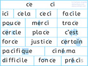 Apprendre à lire le son ce et le son ci - Lecture visuelle avec Unik et Tipi - L'image du son ce ci - Lire des mots avec le son ce et le son ci