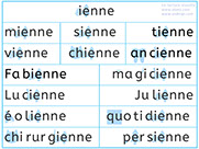 Apprendre à lire le son ienne - Lecture visuelle avec Unik et Tipi - L'image du son ienne - Lire des mots avec le son ienne