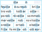 Apprendre à lire le son y/ille - Lecture visuelle avec Unik et Tipi - L'image du ille - Lire des mots avec le son ille