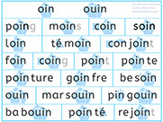 Apprendre à lire le son oin / ouin - Lecture visuelle avec Unik et Tipi - L'image du son oin / ouin - Lire des mots avec le son oin / ouin