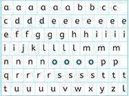 Jeu avec les lettres - Apprendre l'alphabet - Lettres de l'alphabet à découper