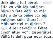 Apprendre à lire avec Unik et Tipi - Histoire à lire 6 avec le son ai ei - Unik et Tipi aiment les baleines - Lecture syllabique et visuelle