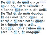 Apprendre à lire avec Unik et Tipi - Histoire à lire 13 avec le son k qu c : Unik aime les mathématiques - Lecture syllabique