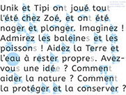 Apprendre à lire avec Unik et Tipi - Histoire à lire 12 avec le son é et er ez : Unik et Tipi vont nager et plonger - Lecture syllabique