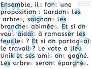 Apprendre à lire avec Unik et Tipi - Histoire à lire 23 avec le son gn : Soignons les arbres p3 - Lecture syllabique et visuelle Alvea