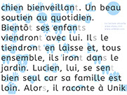 Apprendre à lire avec Unik et Tipi - Histoire à lire 27 avec le son ien : Viens Tipi - page 2 sur 3 - Lecture syllabique et visuelle Alvea