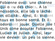 Apprendre à lire avec Unik et Tipi - Histoire à lire 28 avec le son ienne : Fabienne - page 1 sur 3 - Lecture syllabique et visuelle Alvea