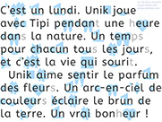 Apprendre à lire avec Unik et Tipi - Histoire à lire 20 avec le son un : Unik aime le parfum des fleurs - Lecture syllabique et visuelle Alvea