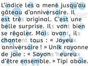 Apprendre à lire avec Unik et Tipi - Histoire à lire 26 avec le son y : Soyons heureux - page 3 sur 3 - Lecture syllabique et visuelle Alvea