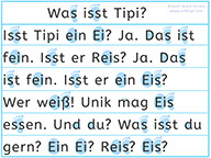 Apprendre à lire le son ou - Lecture visuelle avec Unik et Tipi - L'image du son ou - Lire des mots avec le son ou