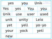 Learn to read with phonics - Learn English  visually - Apprendre l'anglais en images  visuellement  - Lire en anglais le son y de yes et you