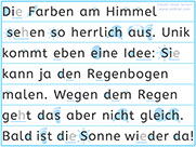 Apprendre l'allemand - Apprendre à lire un texte allemand avec le son e ee eh de Idee - ee-Laut von Idee lesen lernen - Lecture visuelle - p 2